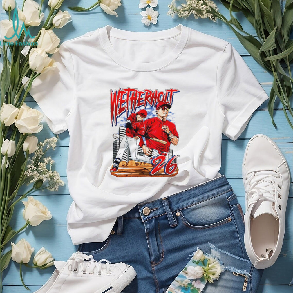 JJ Wetherholt Baseball Prospect Number 26 Vintage Sports Retro Men Women Fans T Shirt
