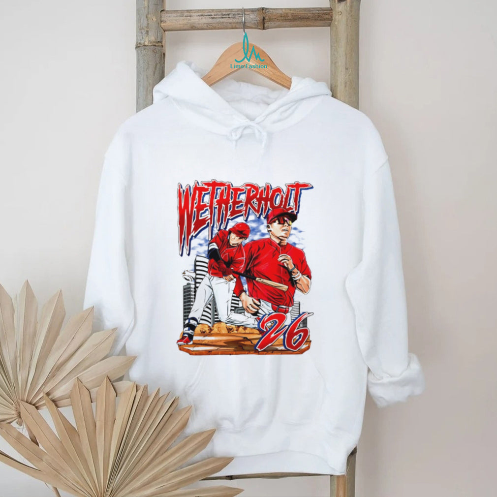 JJ Wetherholt Baseball Prospect Number 26 Vintage Sports Retro Men Women Fans T Shirt