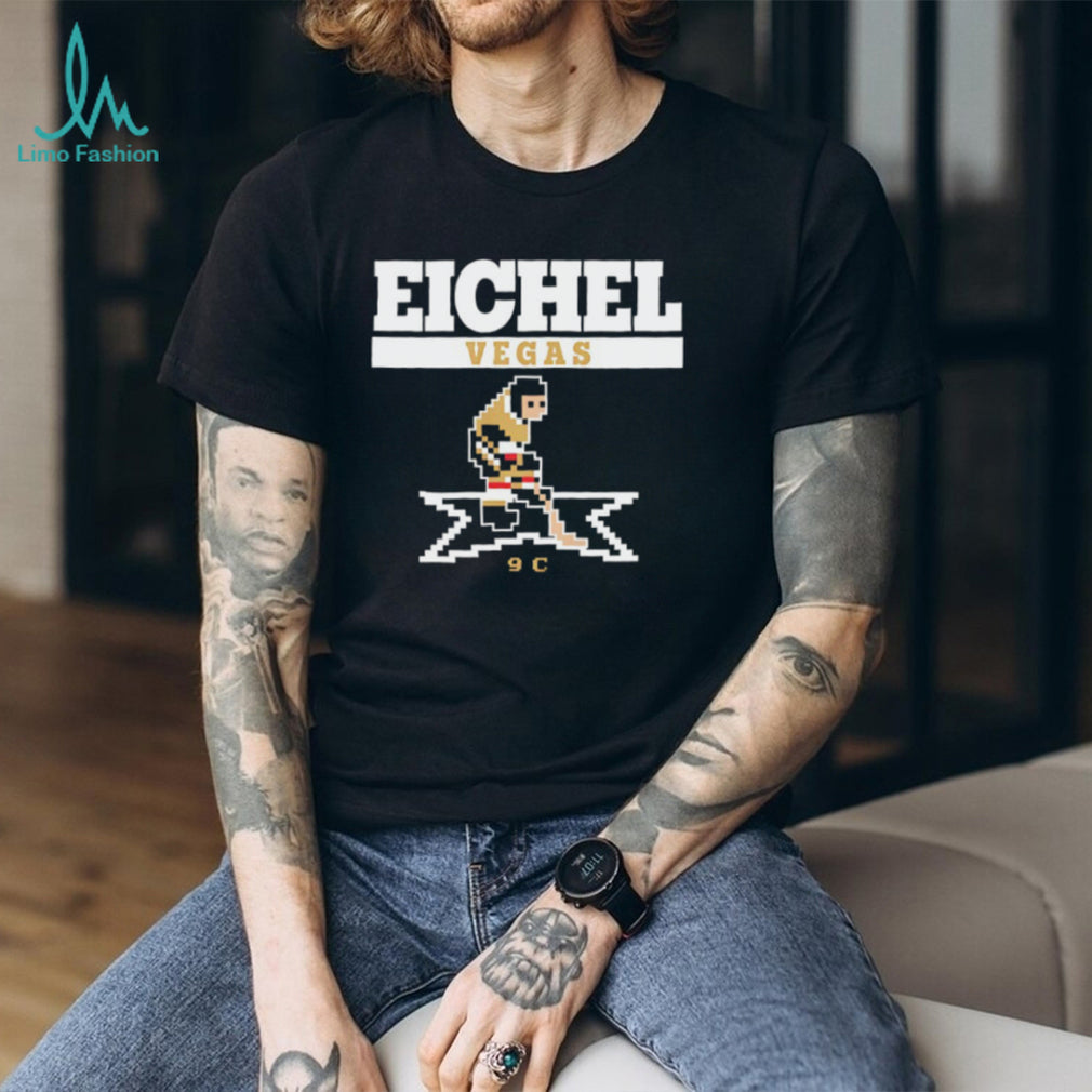 Jack Eichel Vegas Hockey Retro 8 Bit Pixel Art T Shirt