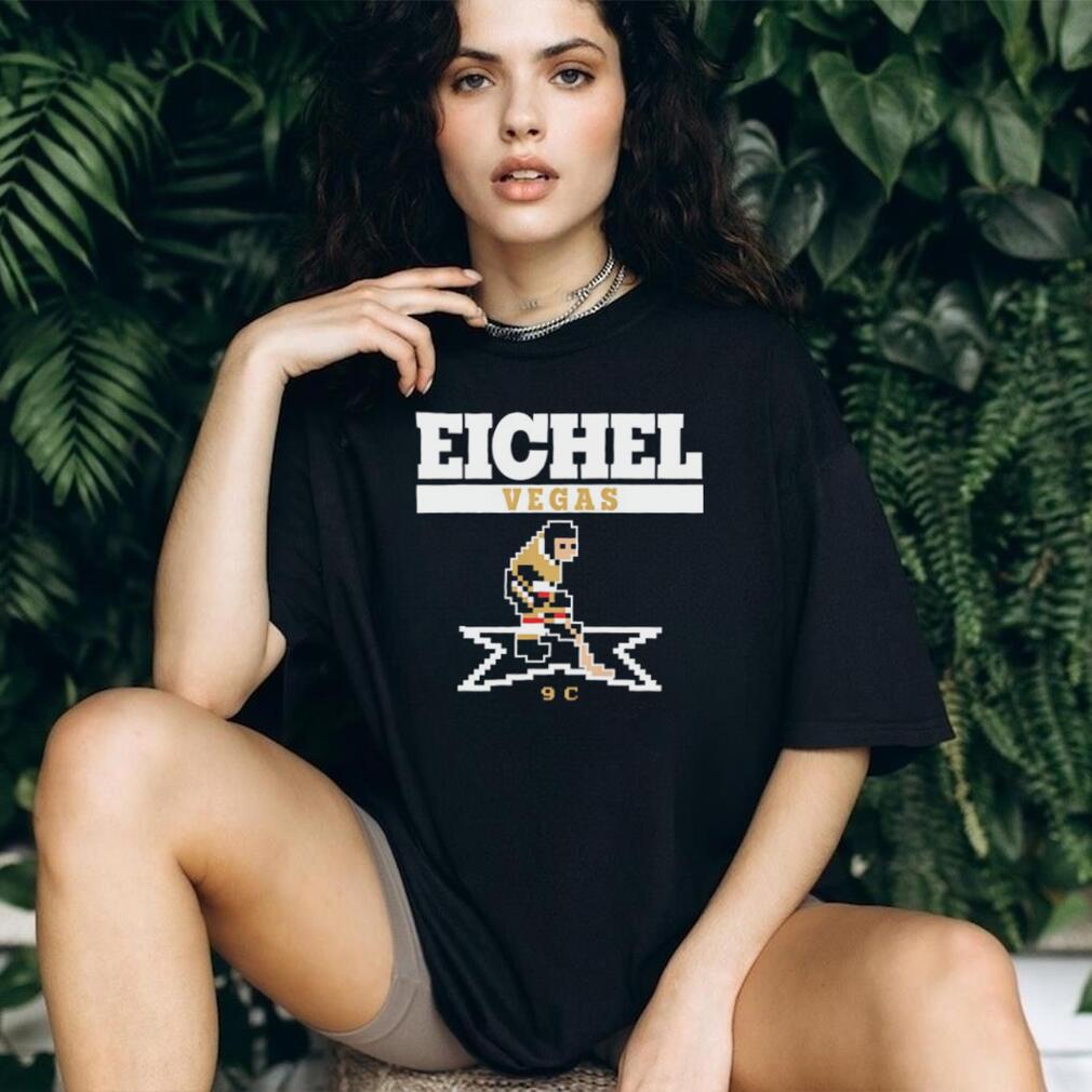 Jack Eichel Vegas Hockey Retro 8 Bit Pixel Art T Shirt