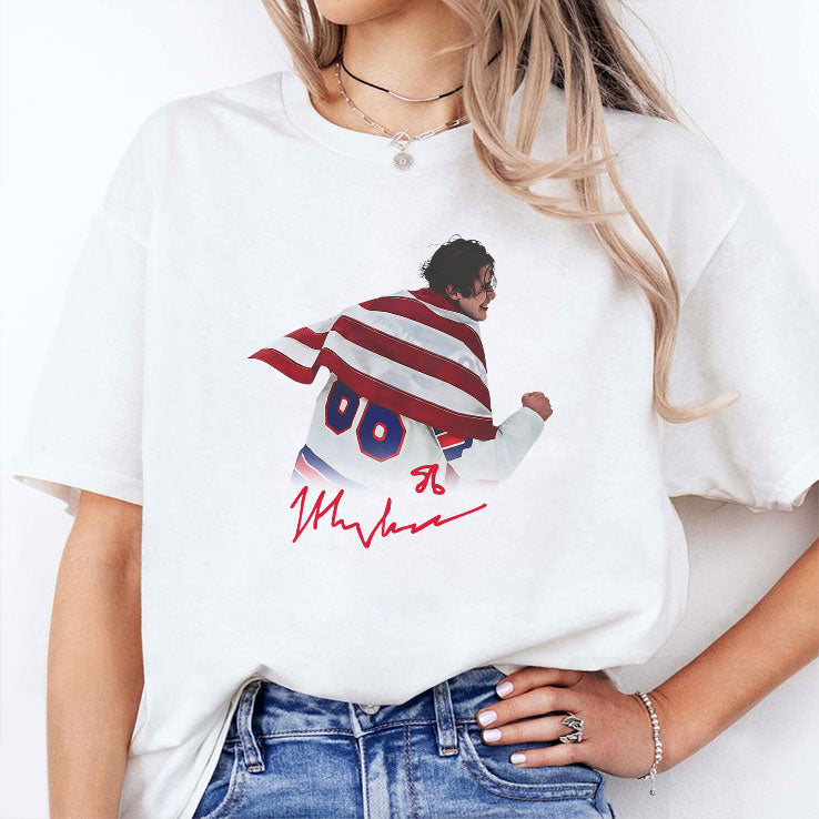 Jack Hughes USA Hockey Golden Goal 2026 Hockey T Shirt