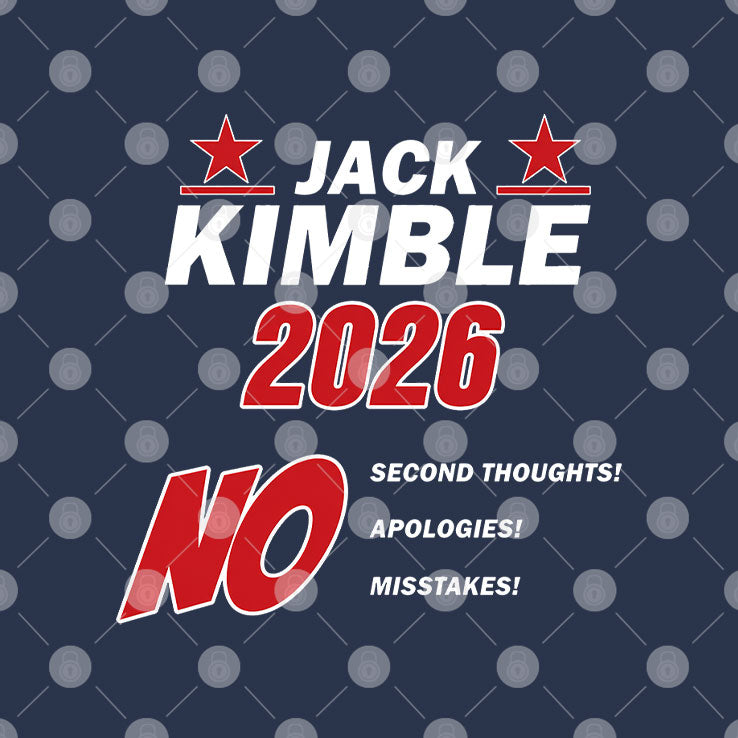 Jack Kimble 2026 No Second Thoughts Apologies Misstakes T Shirt