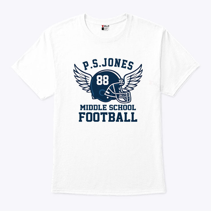 Jack O’Neal Tribute Wear P.S. Jones Middle School Football Shirt