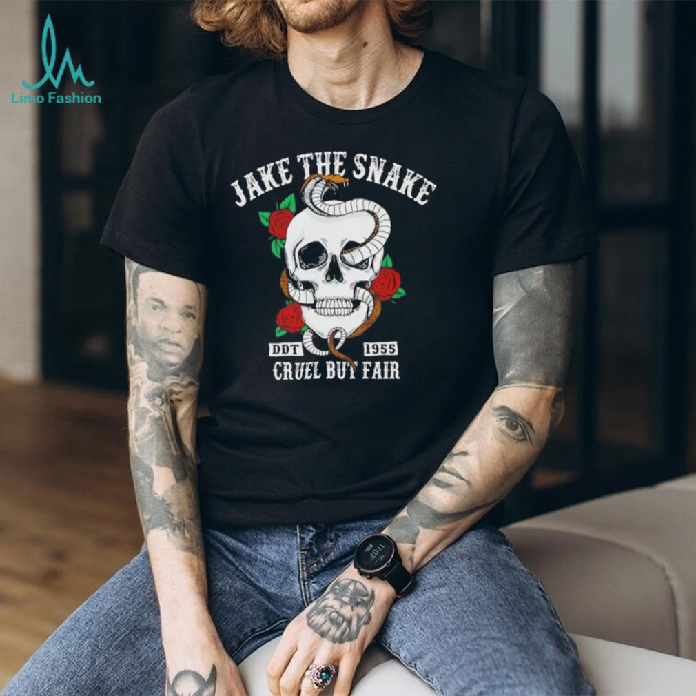 Jake The Snake DDT 1955 Cruel But Fair Skull T Shirt