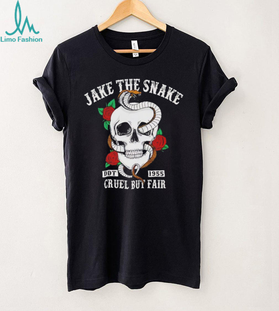 Jake The Snake DDT 1955 Cruel But Fair Skull T Shirt