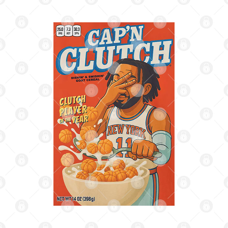 Jalen Brunson Cap’n Clutch T Shirt