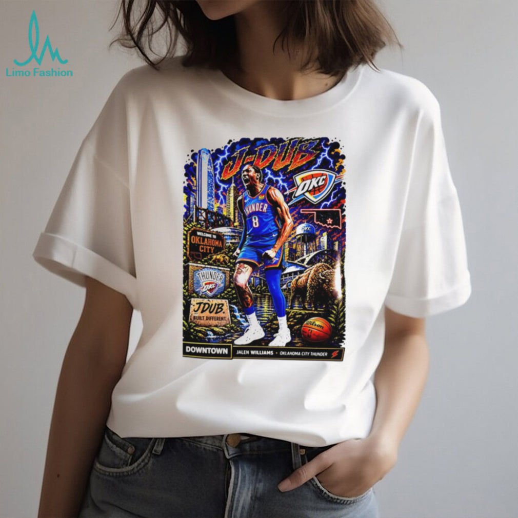 Jalen Williams J Dub Oklahoma City Thunder Basketball T Shirt