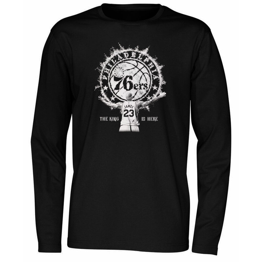James Philadelphia 76ers The King Is Here Shirt