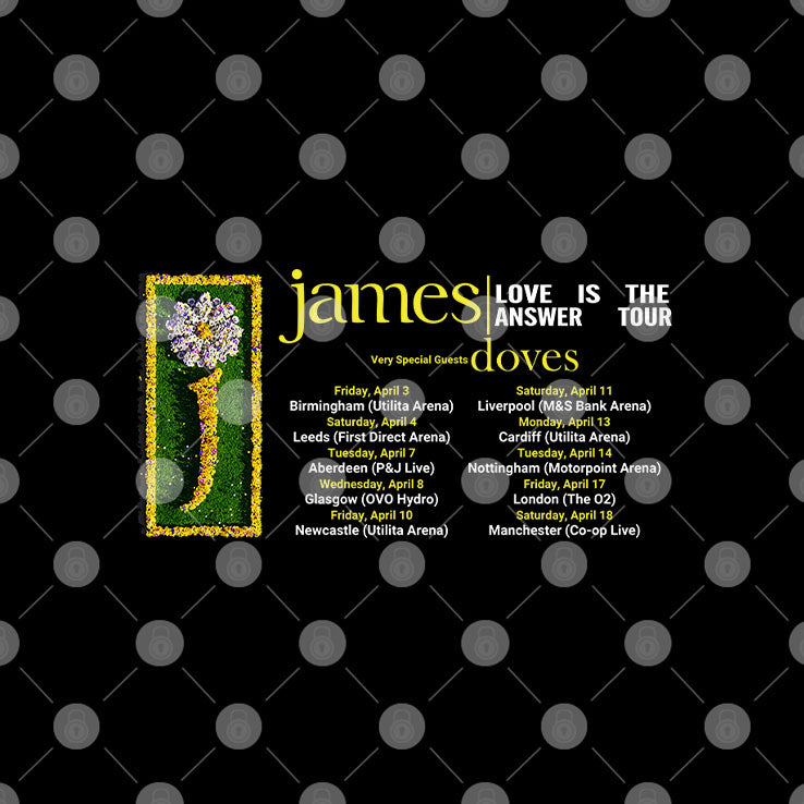 James The Band Love Is The Answer Tour Shirt