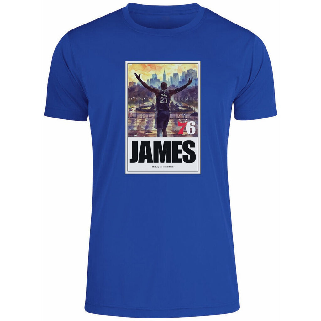 James 76ers The King Is Here Shirt