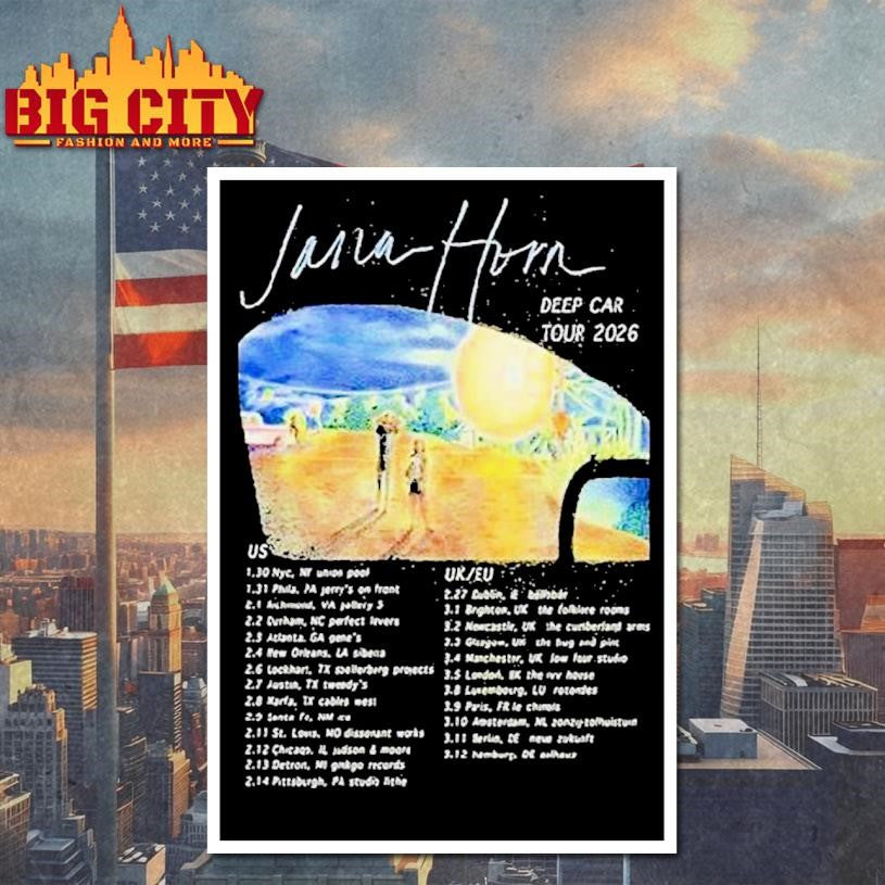 Jana Horn Deep Car Tour 2026 Dates Shirt