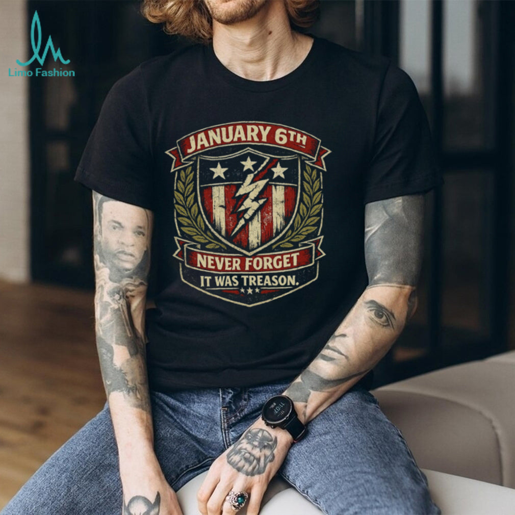 January 6th Never Forget American Flag Shield Patriotic Shirt