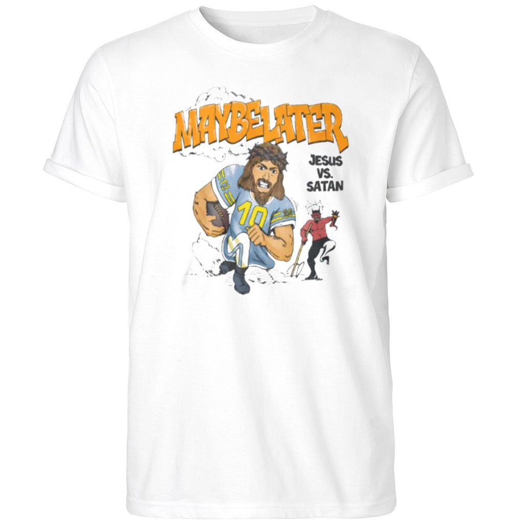 Jared Mccain With Maybelater Jesus Vs Satan Shirt