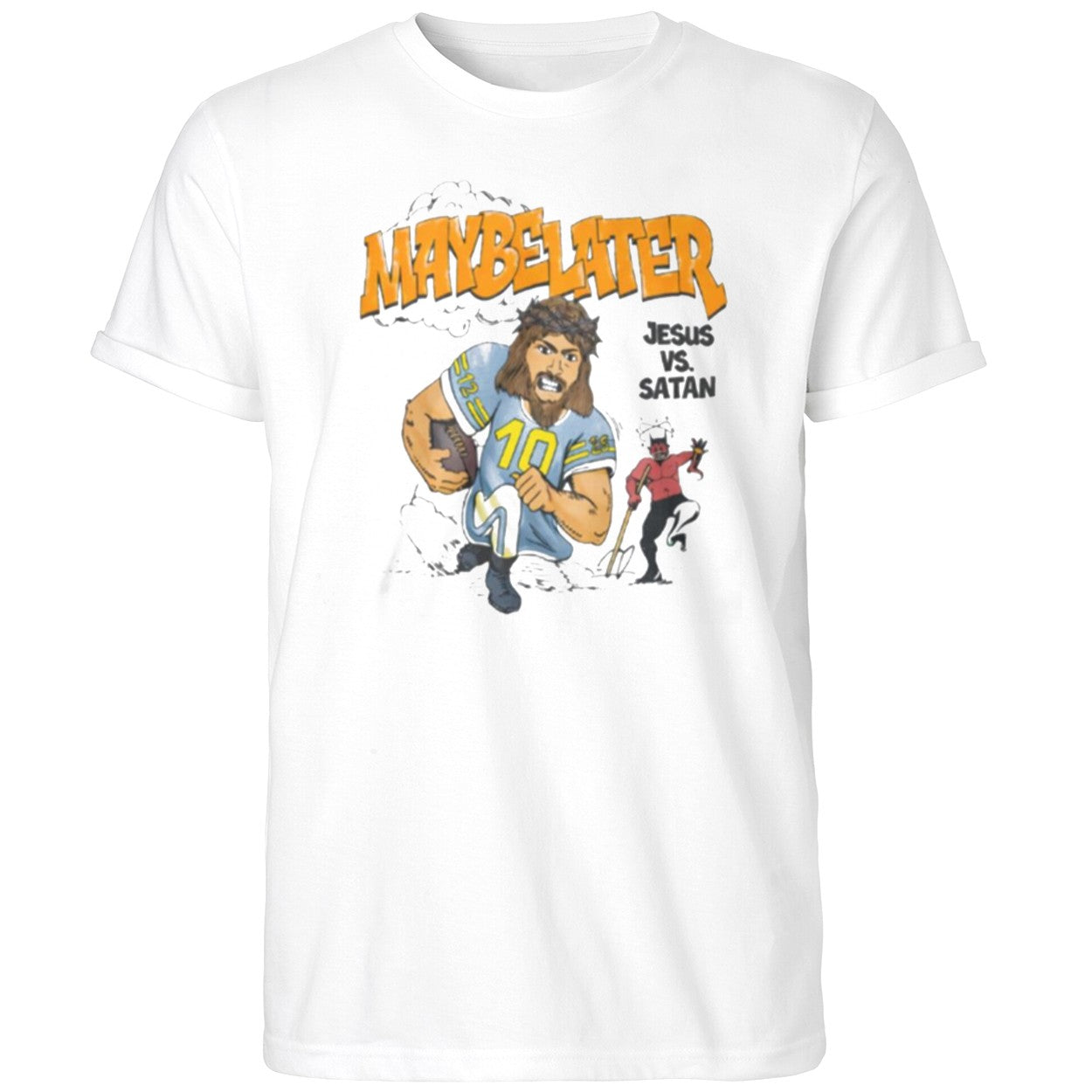 Jared Mccain With Maybelater Jesus Vs Satan Shirt
