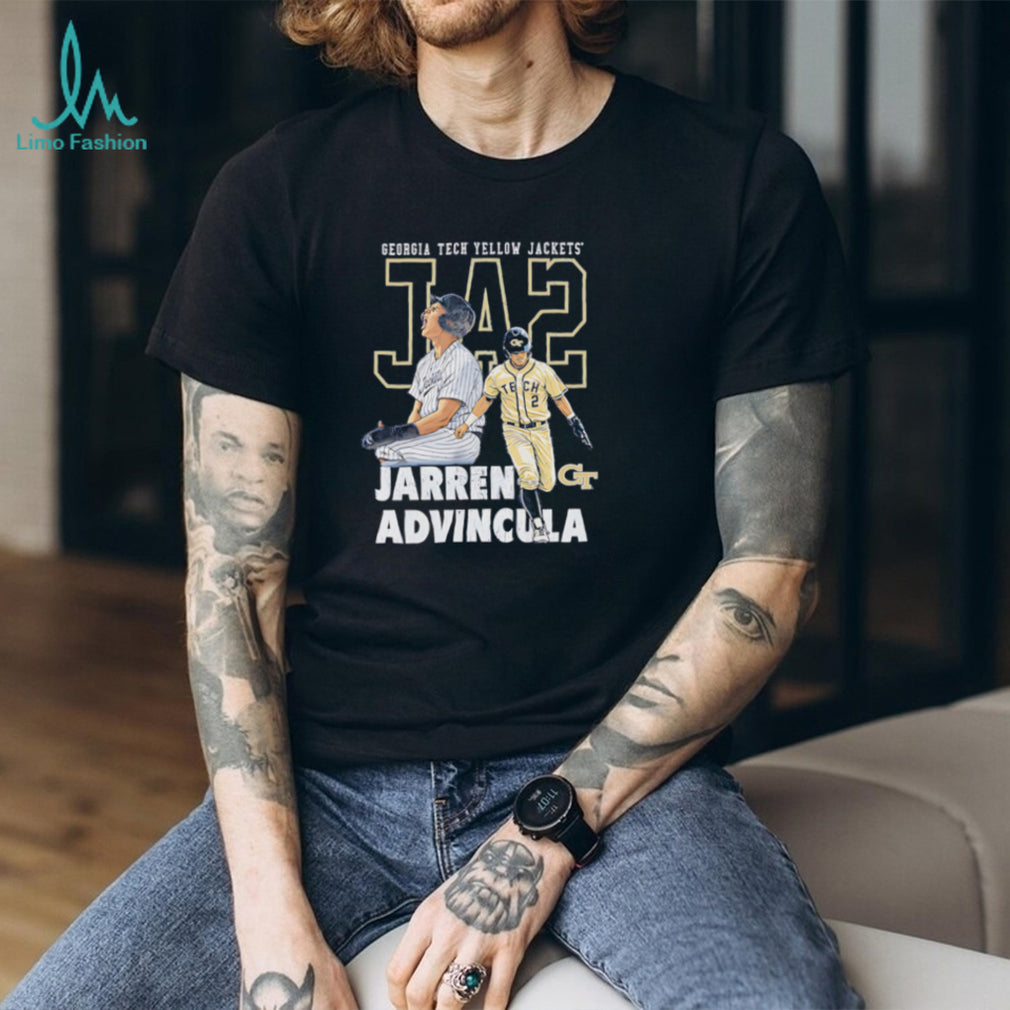 Jarren Advincula Georgia Tech Yellow Jackets Baseball T Shirt NCAA College Baseball Fan Apparel
