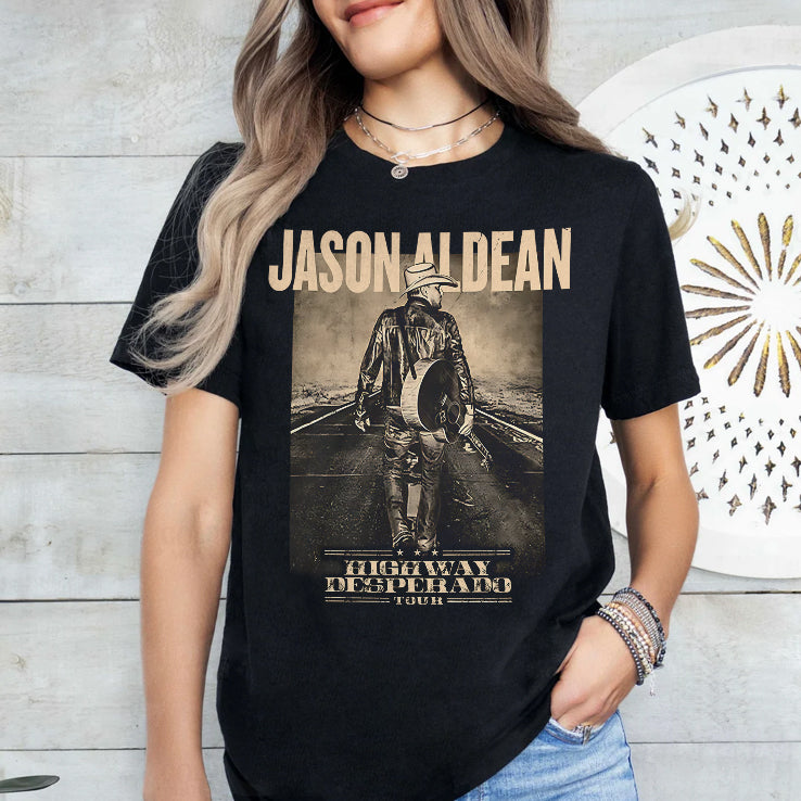 Jason Aldean Highway Desperado Tour T Shirt