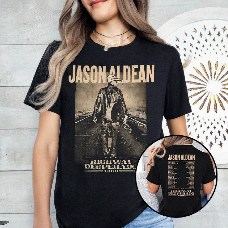 Jason Aldean Highway Desperado Tour T Shirt