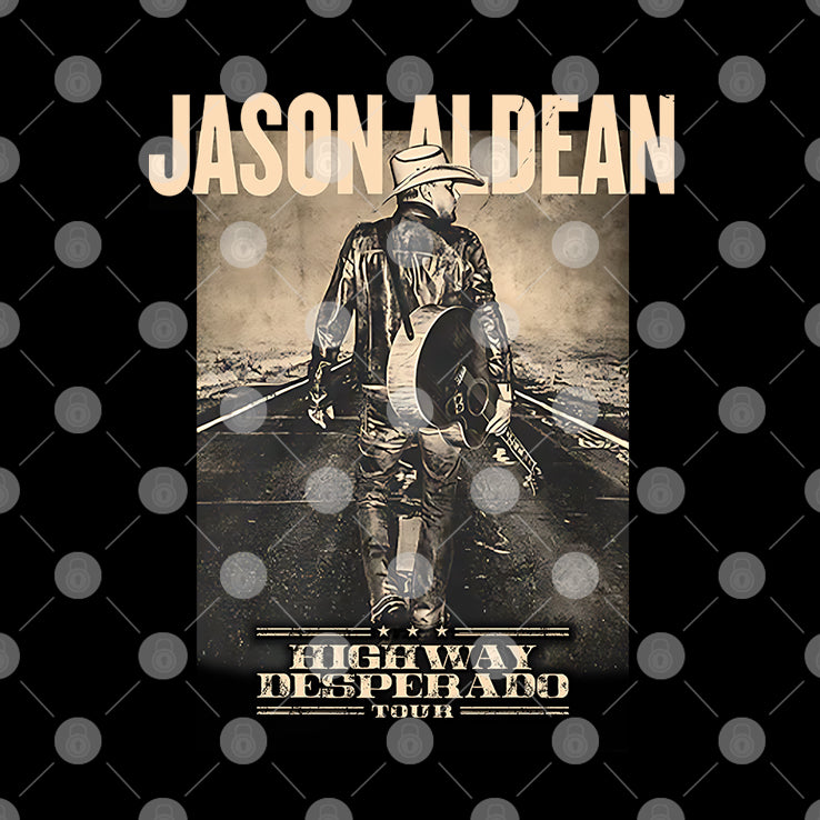 Jason Aldean Highway Desperado Tour T Shirt