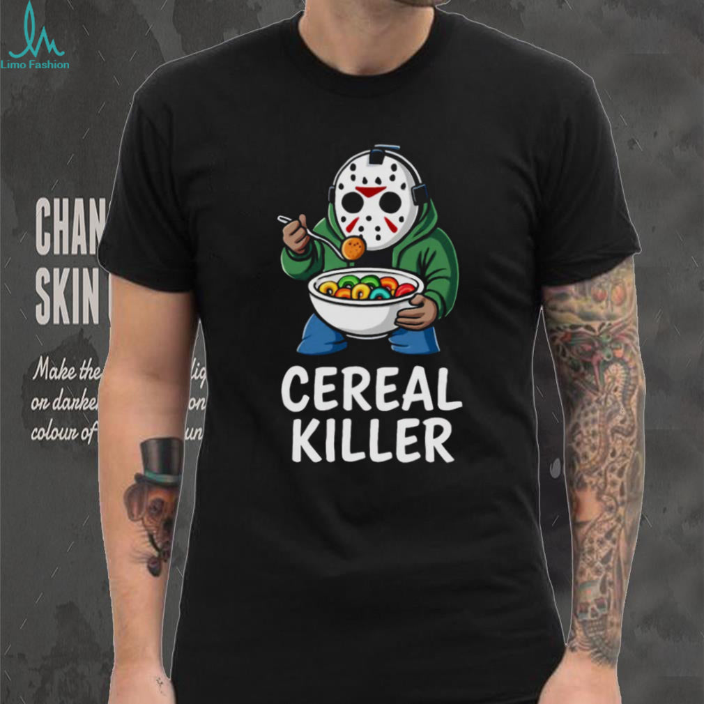 Jason Voorhees Cereal Killer Funny Horror Parody T Shirt