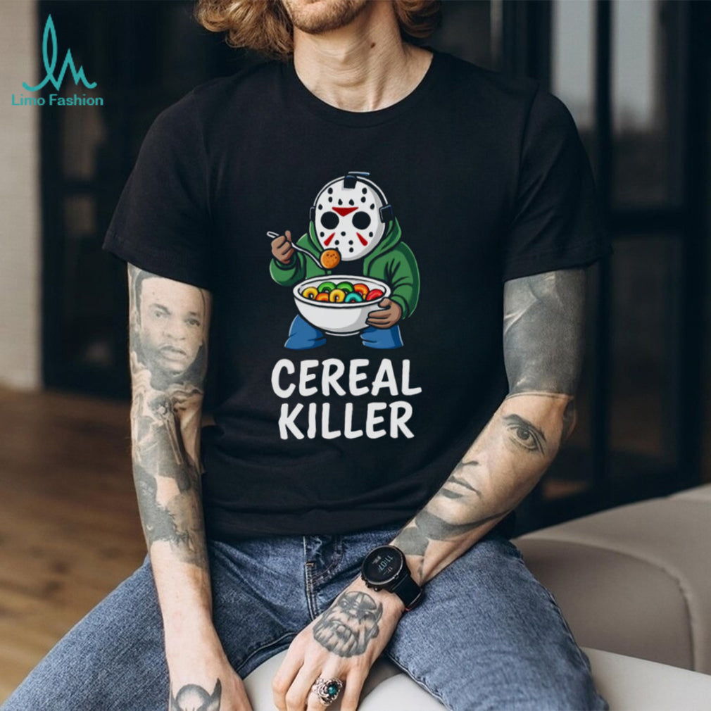 Jason Voorhees Cereal Killer Funny Horror Parody T Shirt