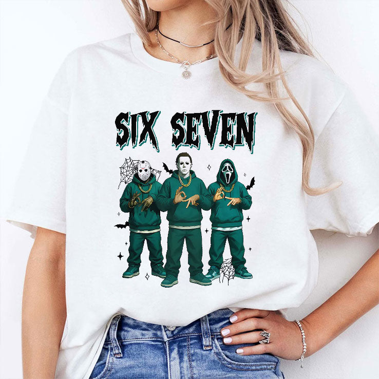Jason Voorhees Michael Myers Ghostface Six Seven Meme Shirt