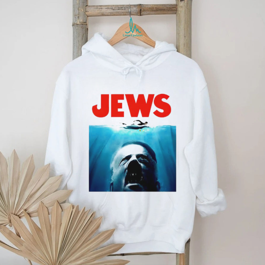 Jaws Parody Jews Hitler Movie Poster Satire T Shirt