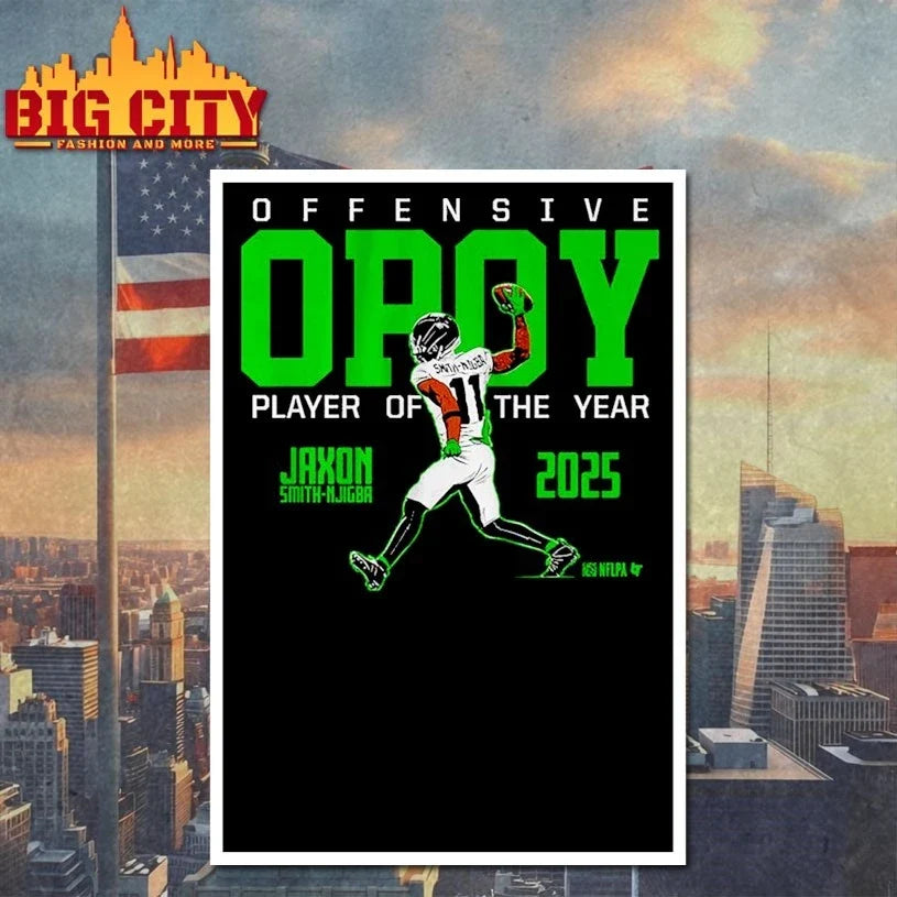 Jaxon Smith-Njigba 2025 Offensive Player of the Year T-Shirt