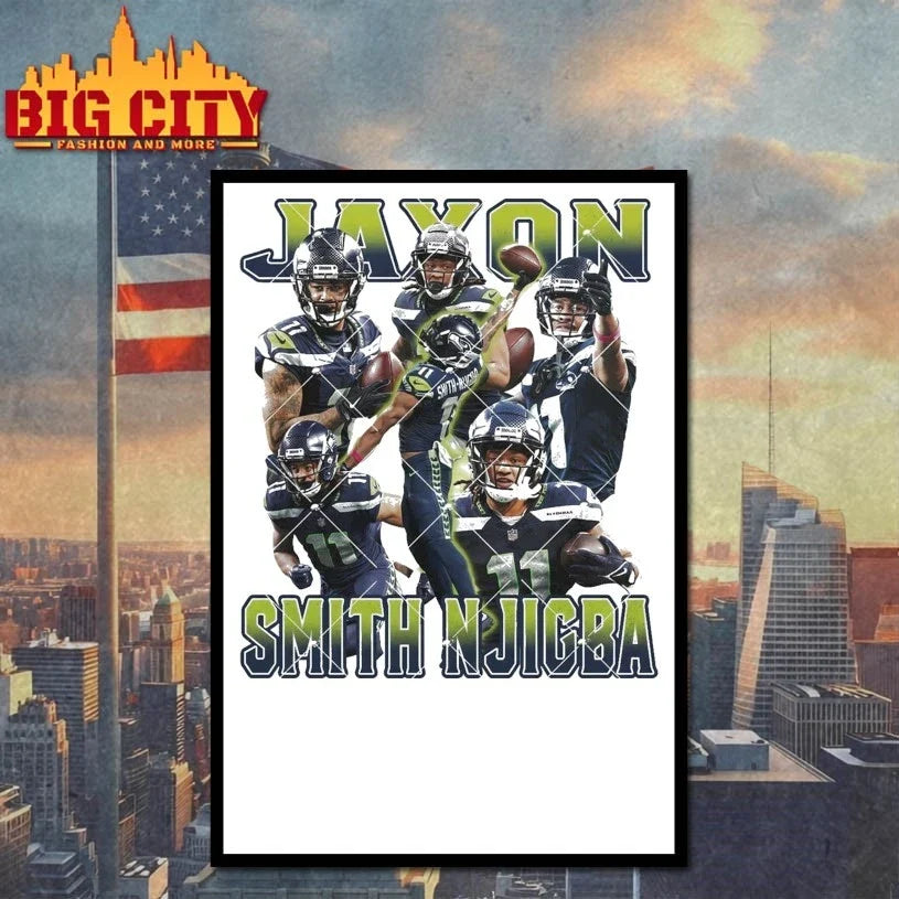 Jaxon Smith Njigba Bootleg 90s Njigba Game Day t-shirt