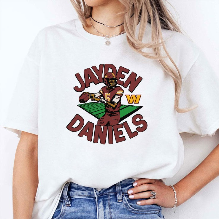 Jayden Daniels 5 Washington Shirt