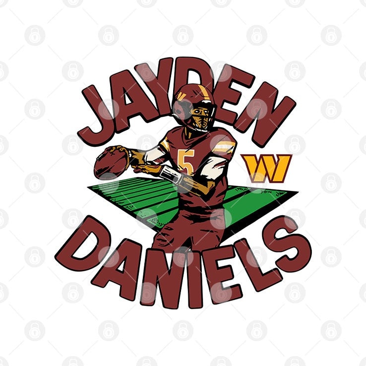 Jayden Daniels 5 Washington Shirt
