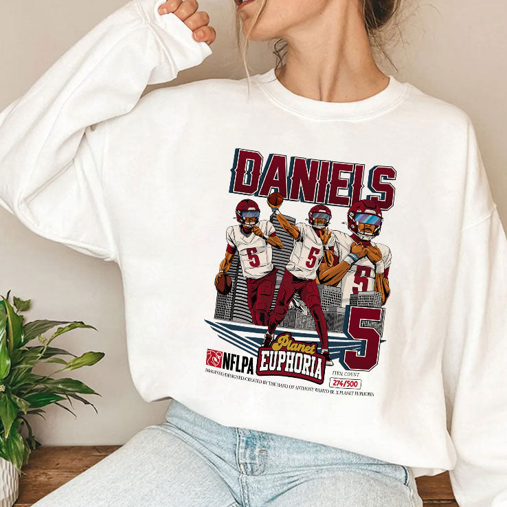 Jayden Daniels Vintage Football Shirt