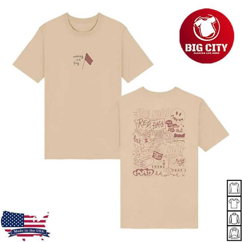 Jayo Walking Red Flag Two Sided Shirt