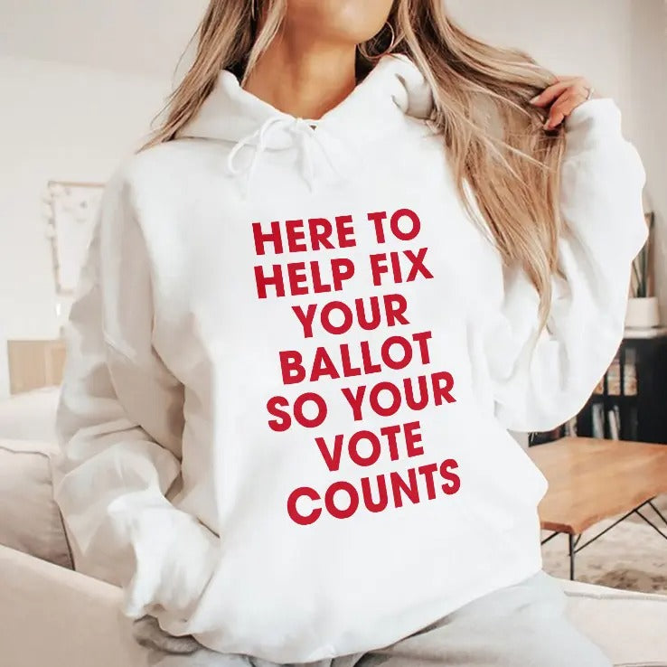 Jeannette Garcia Here To Help Fix Your Ballot So Your Vote Counts Shirt