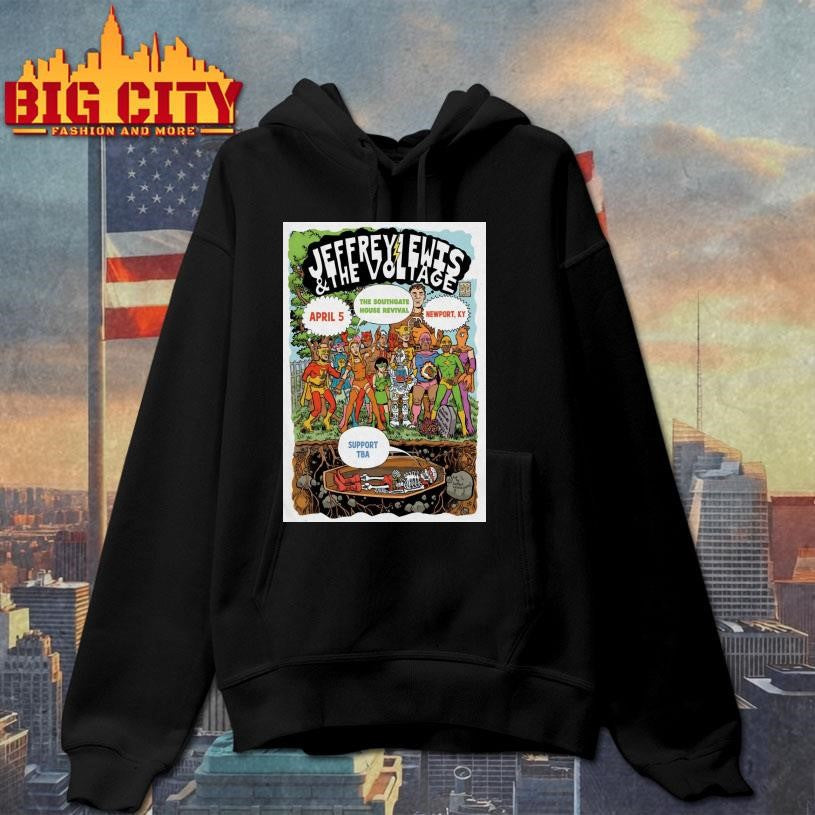 Jeffrey Lewis And The Voltage Apr 5 2026 The Southgate House Revival in Newport KY Poster Shirt