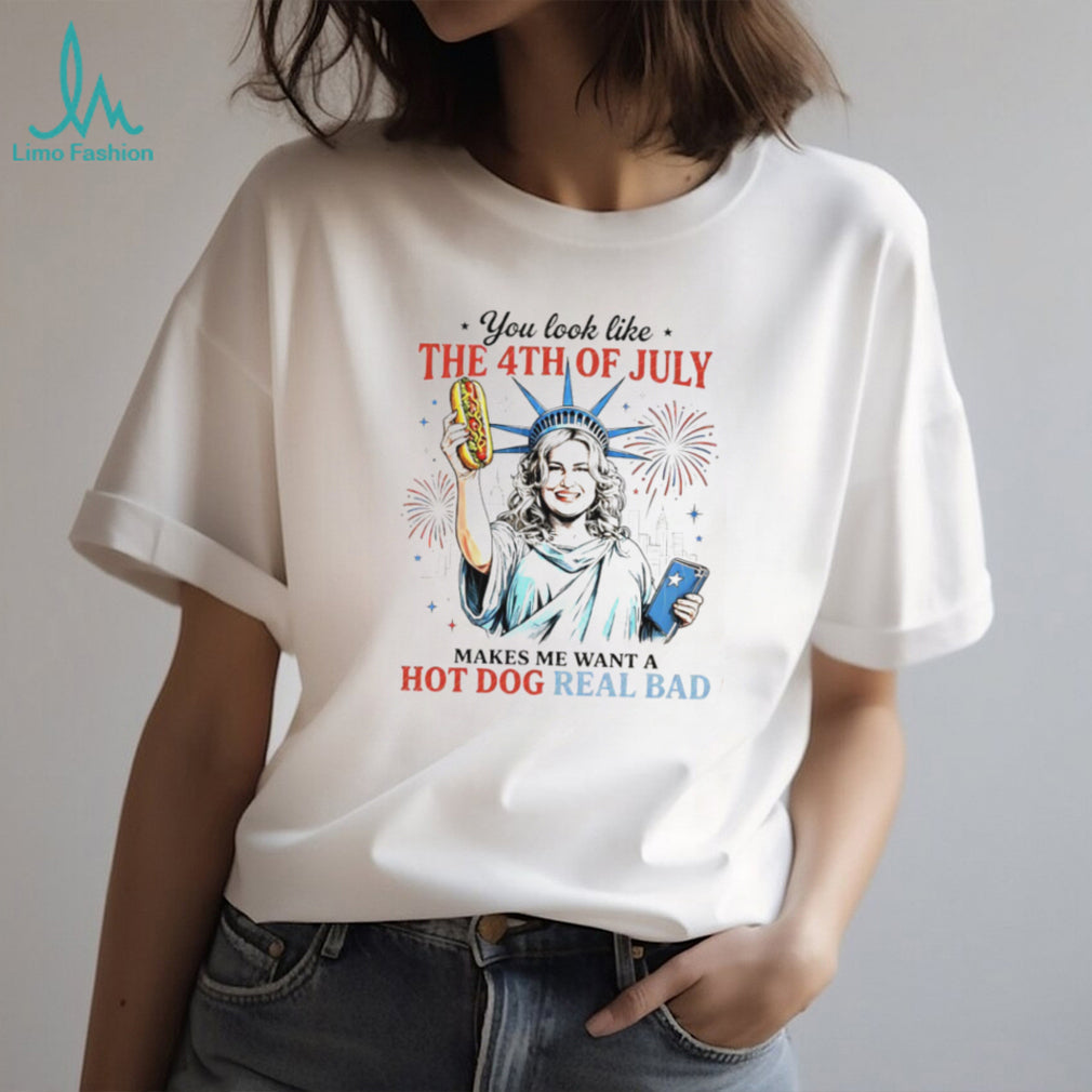 Jennifer Coolidge 4th of July Hot Dog Liberty T Shirt
