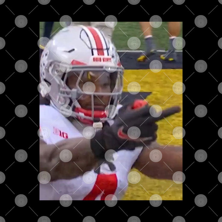 Jeremiah Smith Flips Off Michigan Fan Football T Shirt
