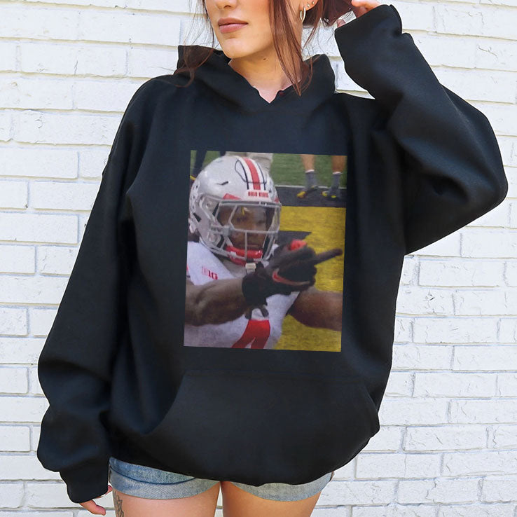 Jeremiah Smith Flips Off Michigan Fan Football T Shirt