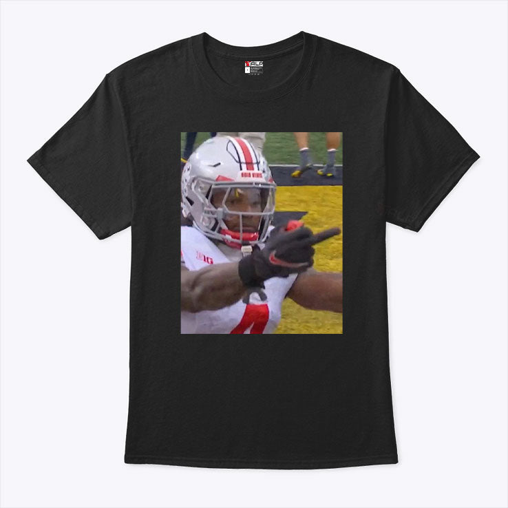 Jeremiah Smith Flips Off Michigan Fan Football T Shirt