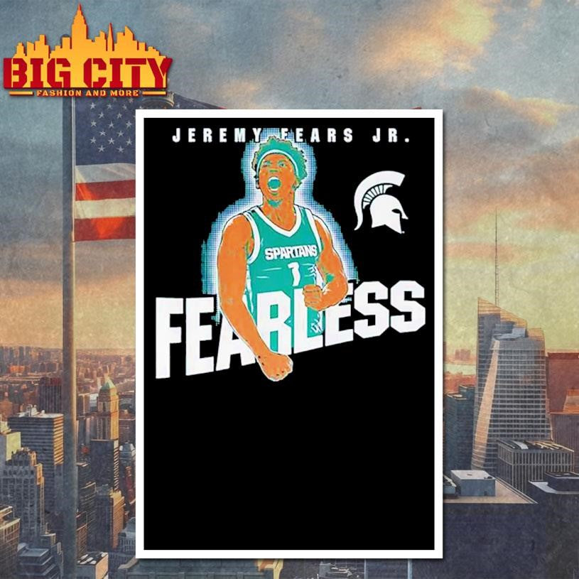 Jeremy Fears Jr Fearless Michigan State Spartans cartoon Shirt