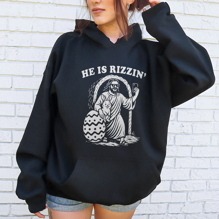 Jesus Bunny He Is Rizzin Easter T Shirt