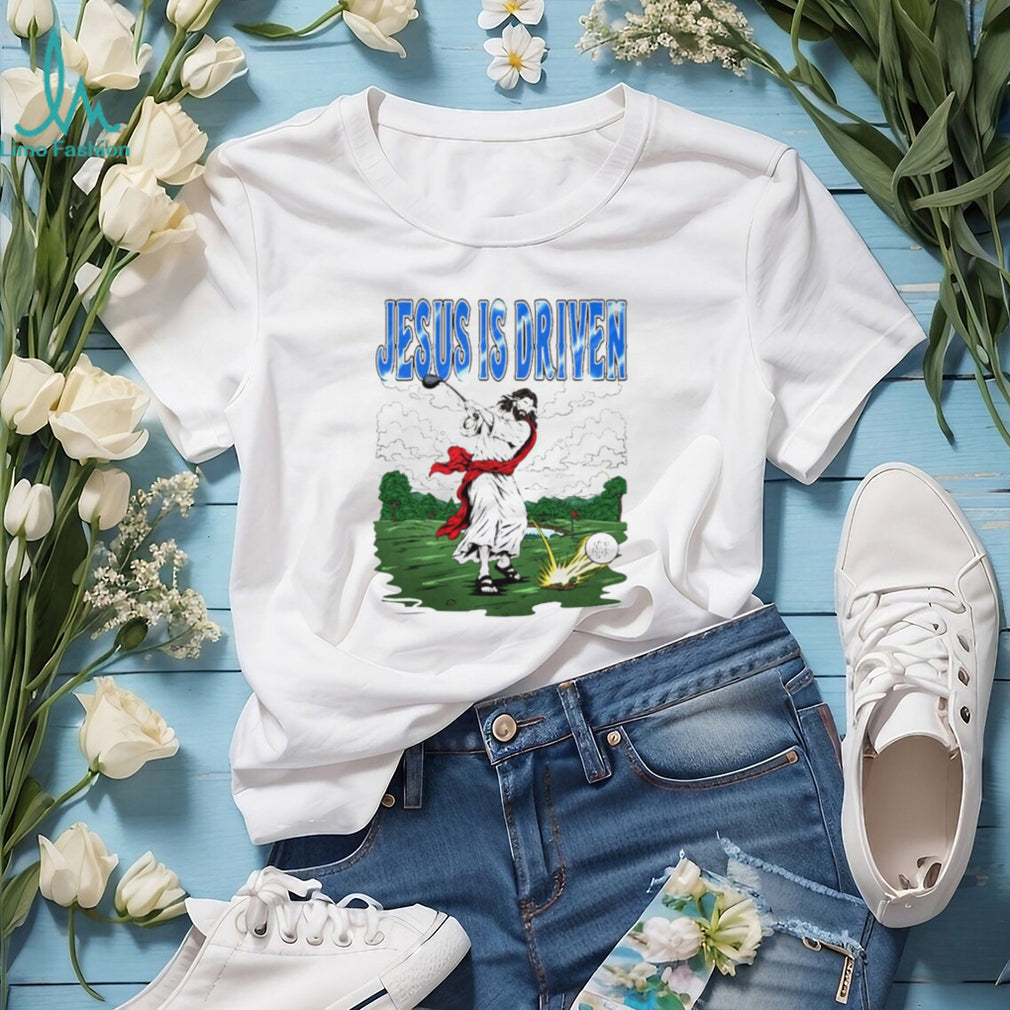 Jesus Golf Golfed Jesus is driven shirt