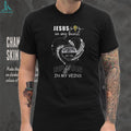 Jesus In My Heart Spurs In My Veins San Antonio Basketball Fan T Shirt