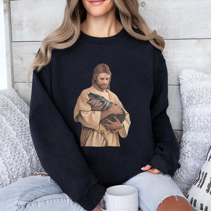 Jesus Moo Deng T Shirt