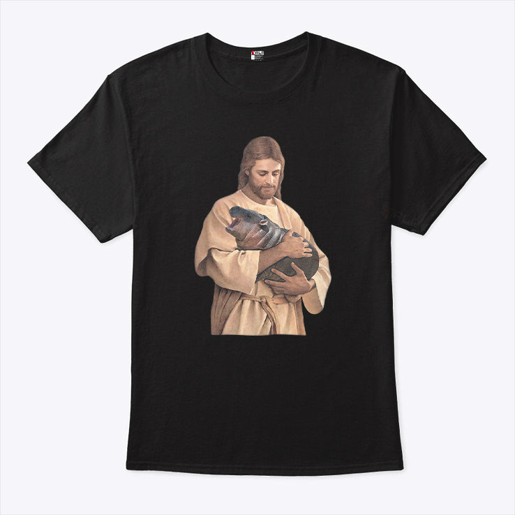 Jesus Moo Deng T Shirt