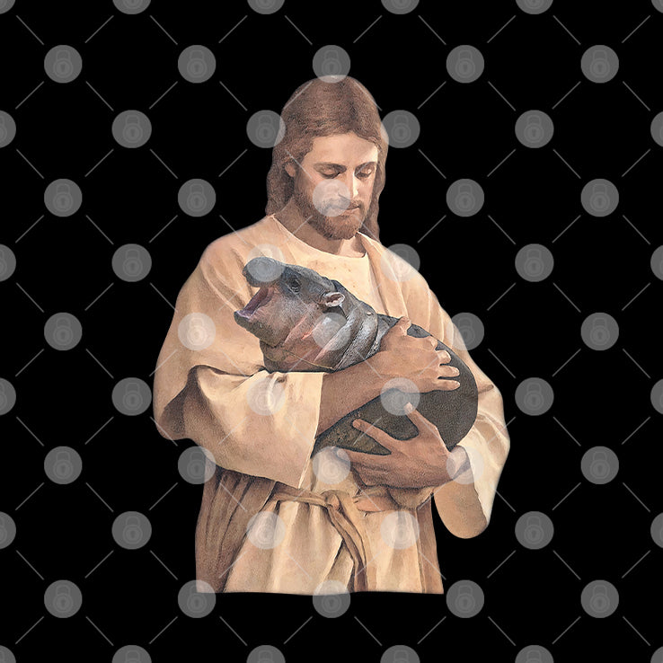 Jesus Moo Deng T Shirt