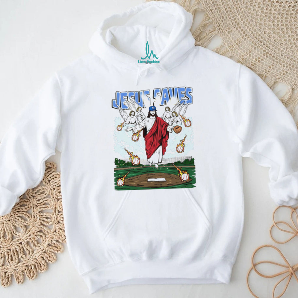 Jesus Saves Baseball Pitcher Religious Christian Athlete Retro Vintage Faith Sport Fan Unisex T Shirt