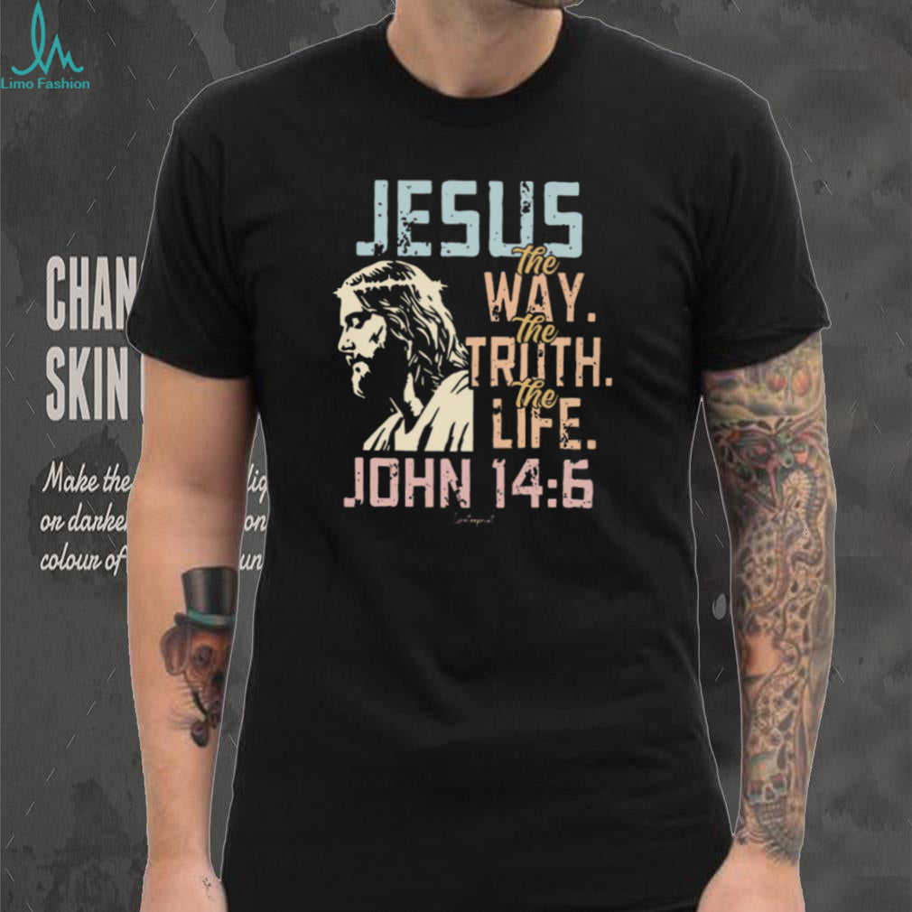Jesus The Way Truth Life John 146 Vintage Scripture T Shirt