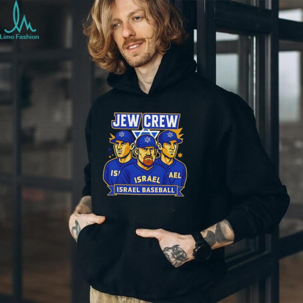Jew Crew Israel Baseball Team World Classic Fan Graphic T Shirt