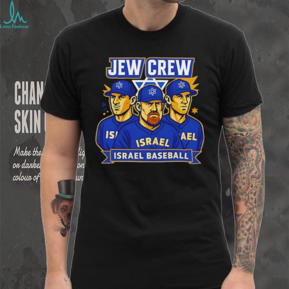 Jew Crew Israel Baseball Team World Classic Fan Graphic T Shirt