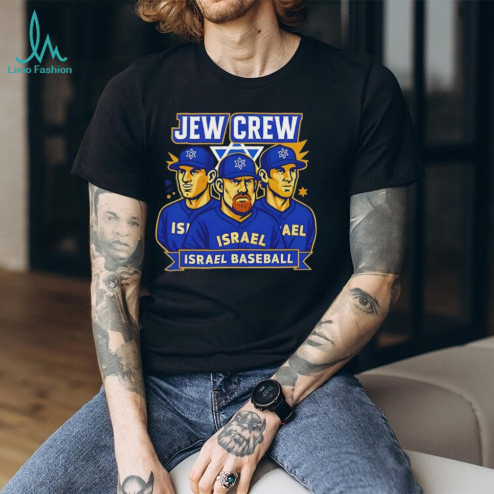 Jew Crew Israel Baseball Team World Classic Fan Graphic T Shirt